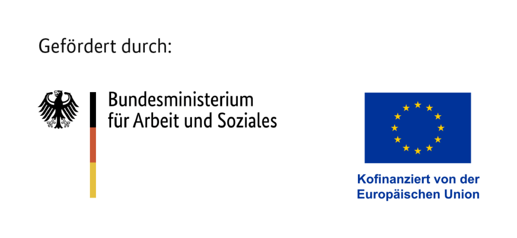 Logo Förderung Bundesministerium für Arbeit und Soziales